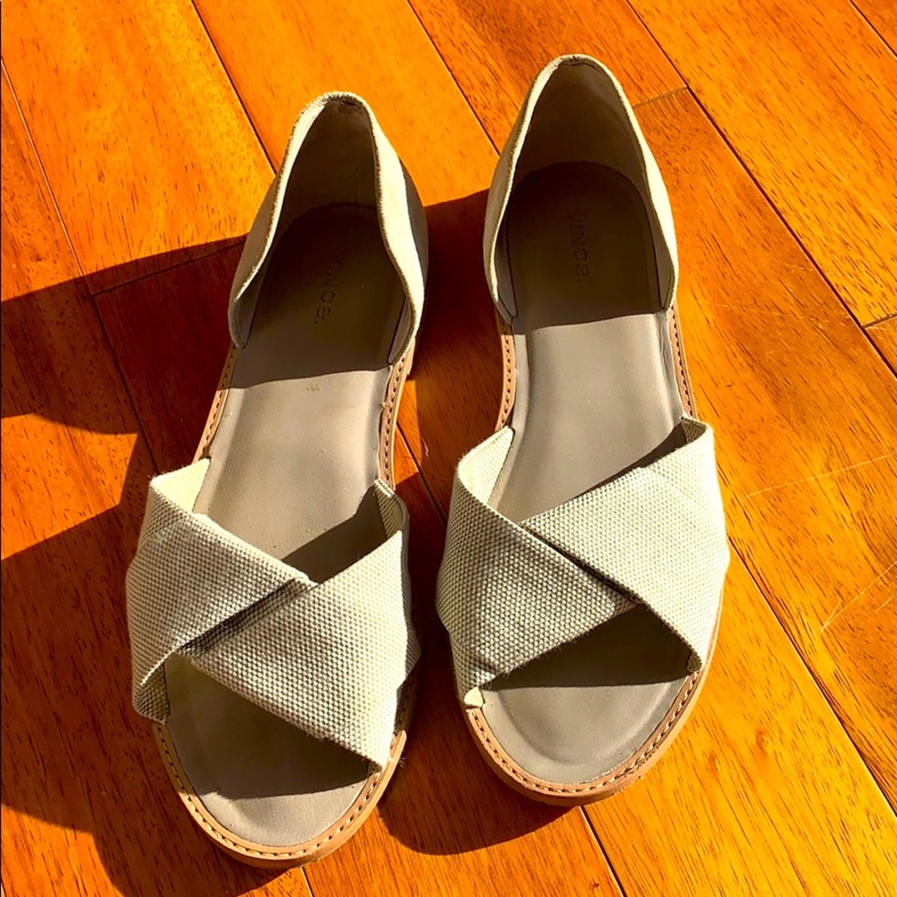 COPY - Vince Sandals, Suede/Clothe, Tan